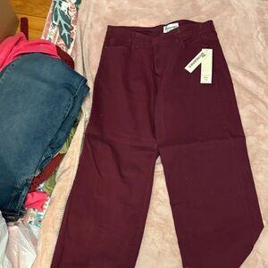 No Boundaries Maroon Pants
